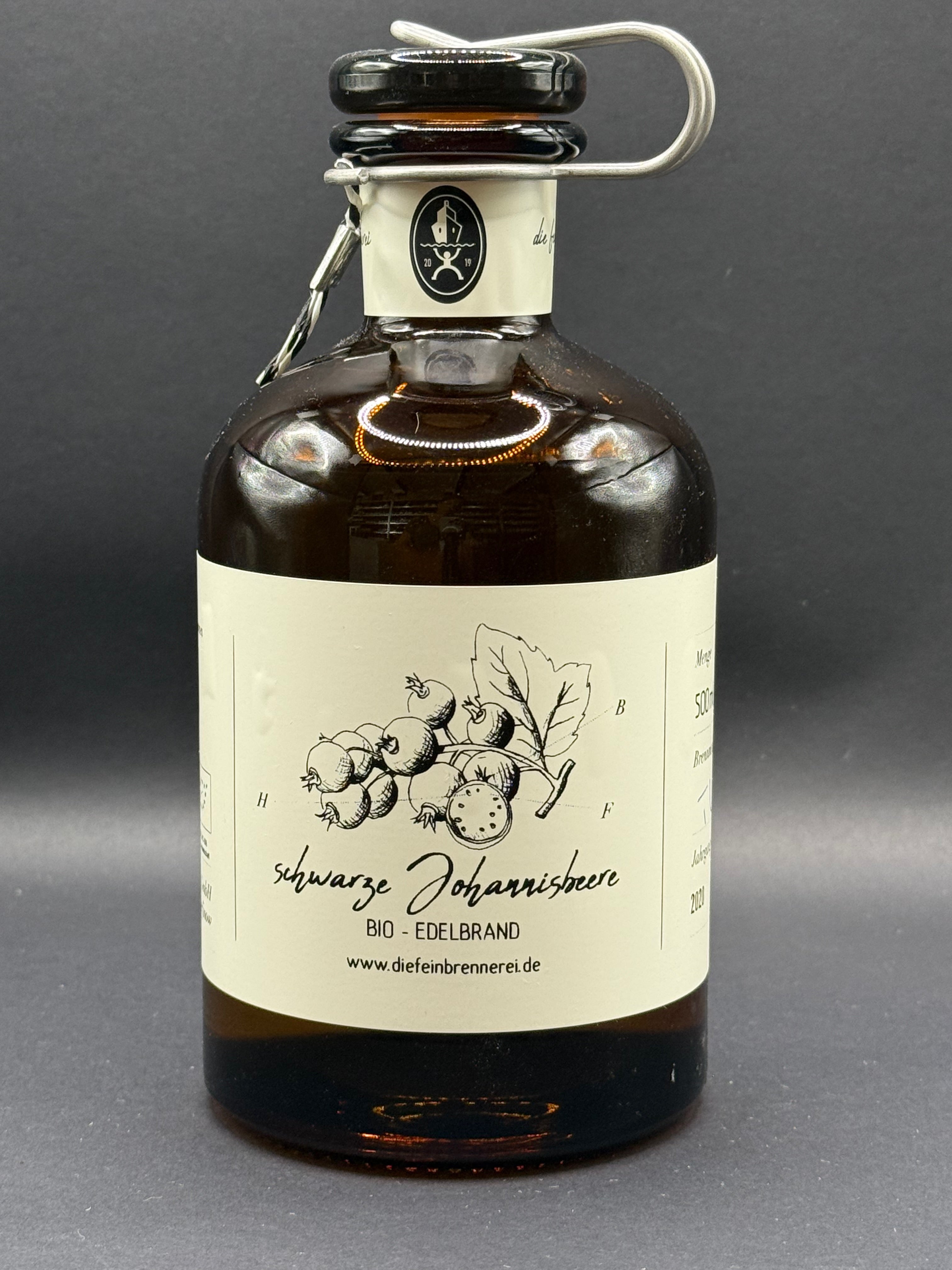 Schwarze Johannisbeere - Edelbrand (bio zertifiziert) - 500 ml