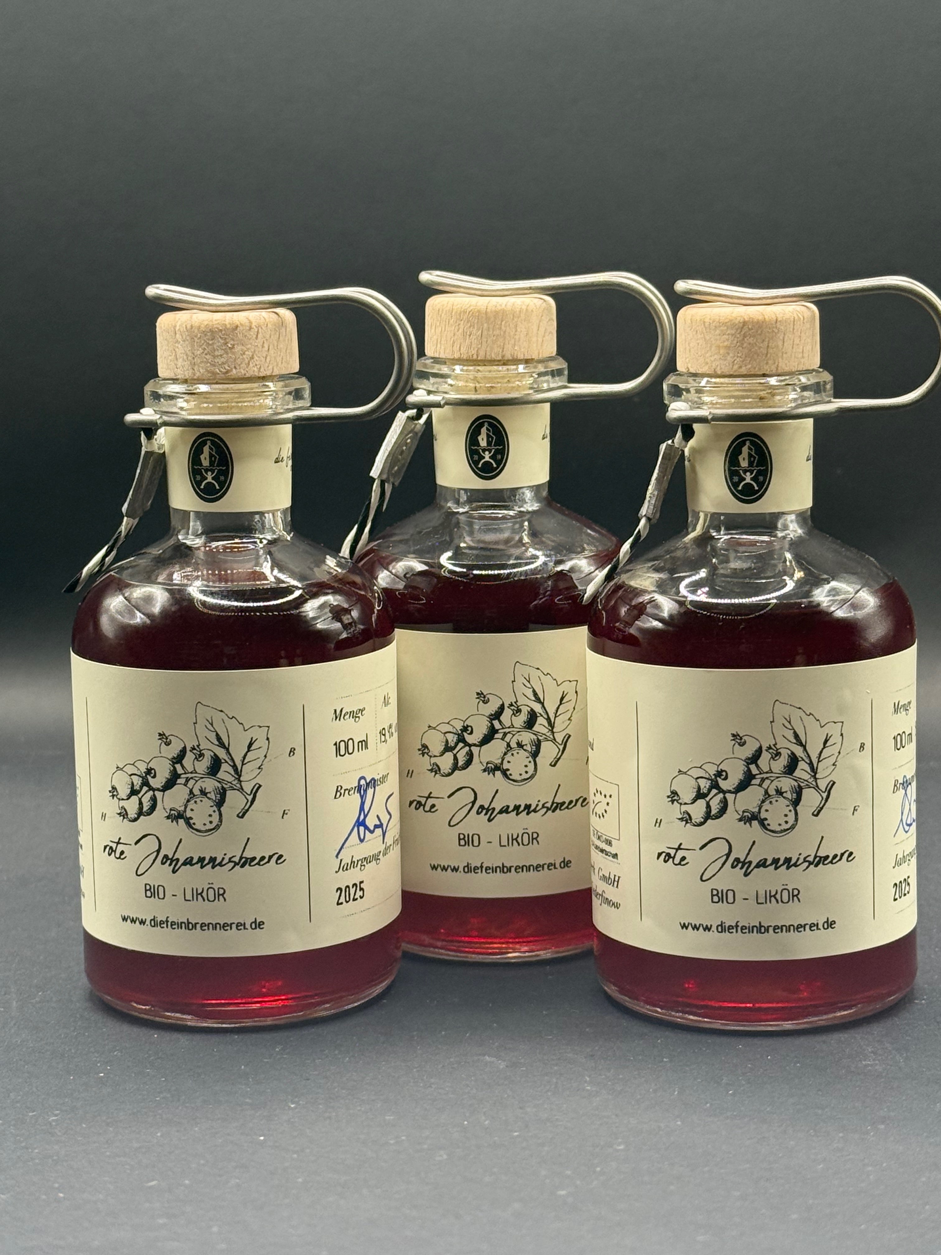 rote Johannisbeere - Likör (bio zertifiziert) - 100 ml