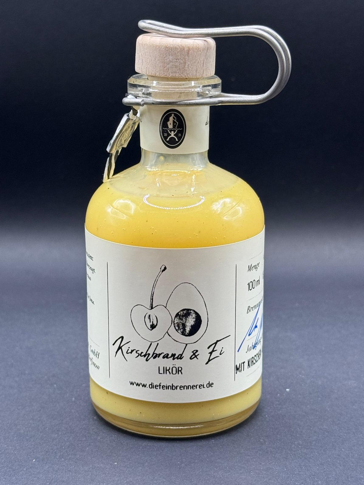 Eierlikör mit Kirschbrand und Bio Vanille - 100 ml