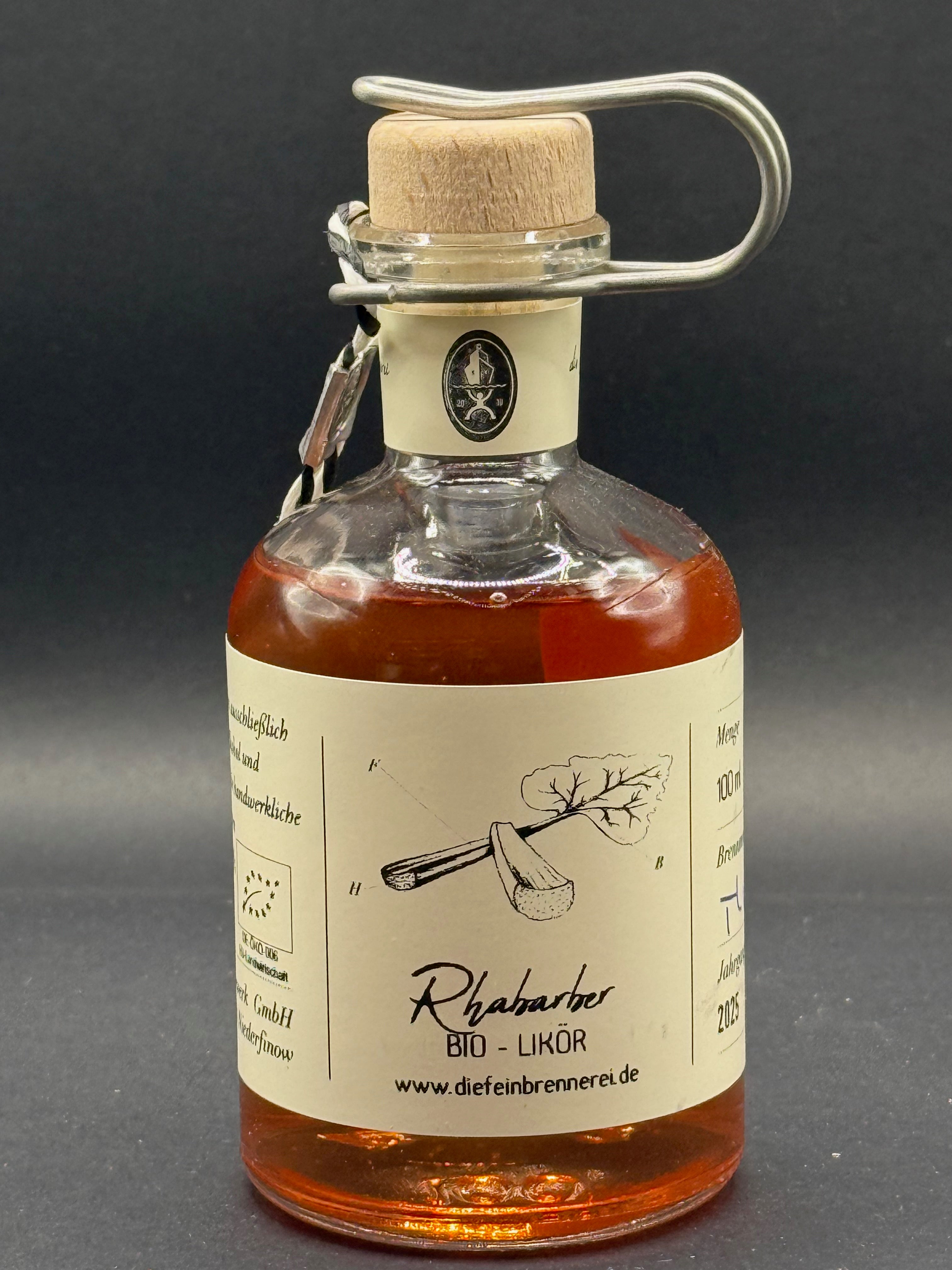 Rhabarber  - Likör (bio zertifiziert) - 100 ml
