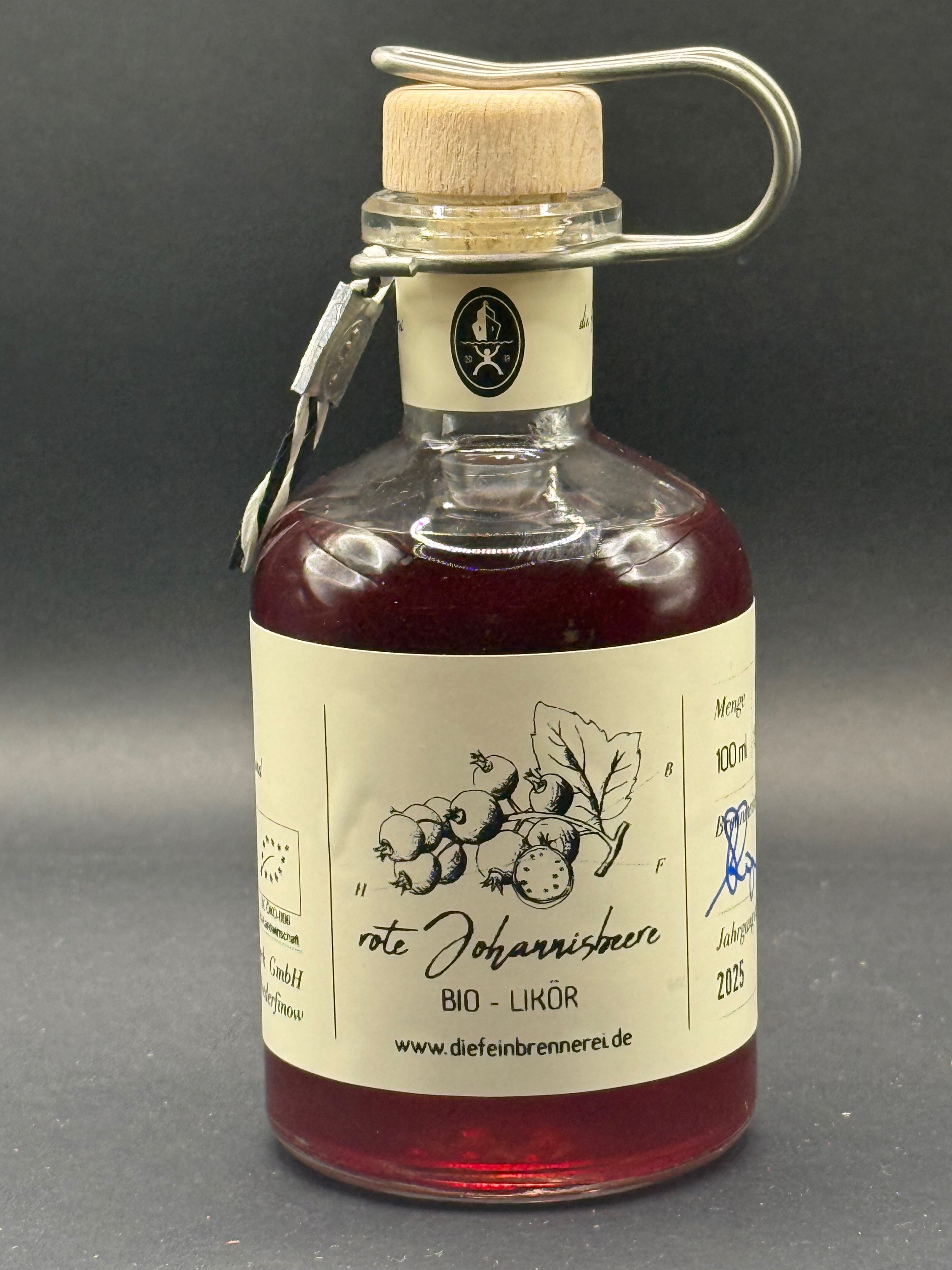 rote Johannisbeere  - Likör (bio zertifiziert) - 100 ml